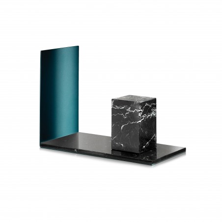 Serre-livre Large marbre Nero Marquina et émeraude - ATELIERS SANSONE